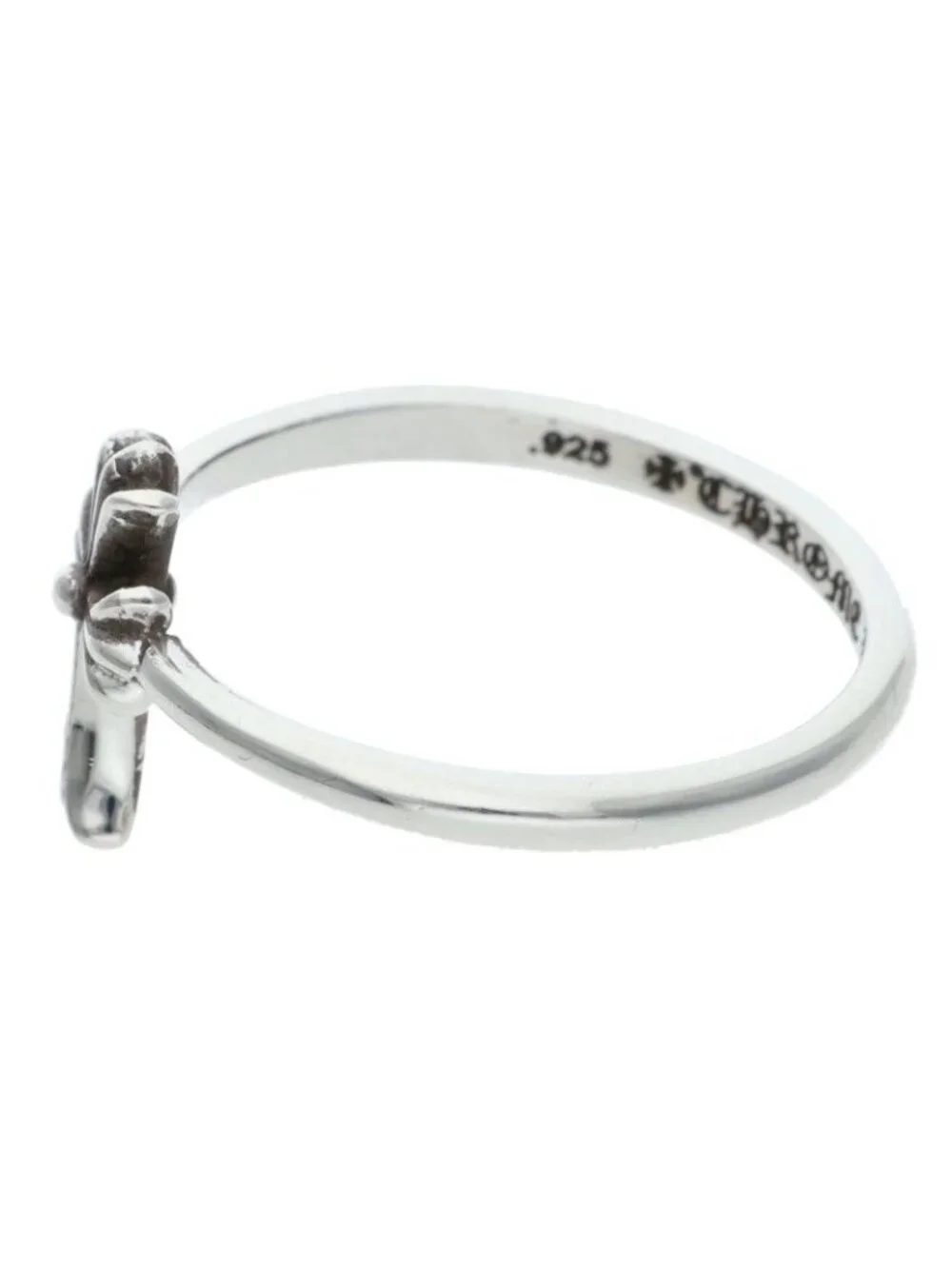 Chrome Hearts Bubblgm CH Crs Bubblegum CH Cross Silver Ring